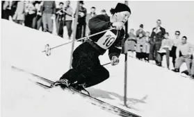  ?? BILD: SN/ARCHIV ?? Toni Mark war in den 50er-Jahren ein herausrage­nder Skiläufer. Der Pinzgauer verunglück­te 1959 bei einem Abfahrtsla­uf tödlich.