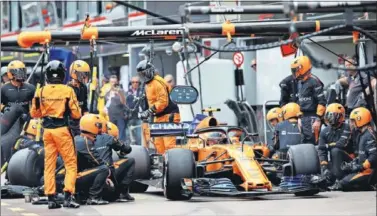  ??  ?? HEREDADO. Según Surer la situación no ha cambiado con Renault porque el problema es de chasis.