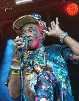  ?? Bert De Deken ?? Lee ‘Scratch’ Perry: onverstaan­baar.