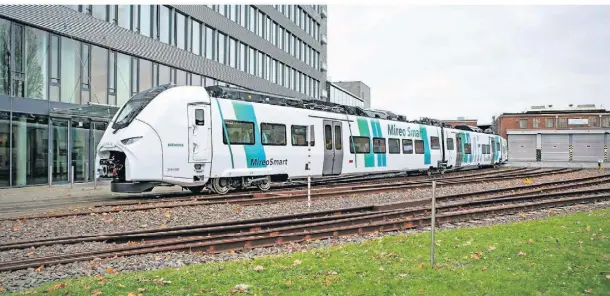  ?? FOTO: SIEMENS ?? Der Mireo Smart-Zug wird im Krefelder Werk in Uerdingen gebaut.
