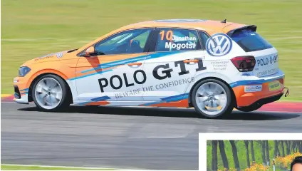  ??  ?? YOUNG GUNS. Talented youngster Jonathan Mogotsi will pedal a works Polo GTI in the Engen Polo Cup title chase.