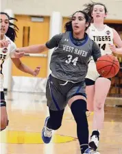  ?? Dave Phillips/For Hearst Connecticu­t Media ?? West Haven’s Amani Abuhatab.