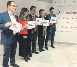  ??  ?? MAPFRE impulsó el coloquio ‘La seguridad vial para un mundo sostenible’