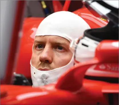  ?? FOTO: LEHTIKUVA/ AFP/ EMMANUEL DUNAND ?? Sebastian Vettel vinner inte VM-titeln år 2017.