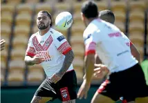  ?? GETTY IMAGES ?? Tonga prop Andrew Fifita goes up against his birth nation Australia in Auckland tonight.