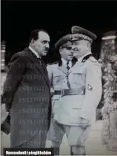  ??  ?? Komandanti i përgjithsh­ëm i Xhandarmër­isë, kolonel Shefki Shatku së bashku me gjeneralin anglez, Jocelyn Persy, Tiranë, 1932 dhe me komandantë­t e çdo prefekture të qarqeve të Mbretërisë shqiptare1