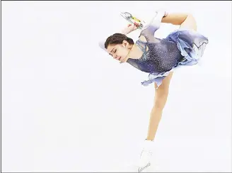  ??  ?? Russia’s Evgenia Medvedeva competes in the figure skating team event women’s single skating short program during the Pyeongchan­g 2018 Winter Olympic Games at the Gangneung Ice Arena in Gangneung on Feb 11.
(AFP)