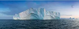  ?? ?? A giant iceberg floats off the coast of Greenland