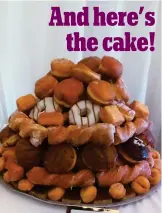  ??  ?? Sweet savings: Their doughnut tower