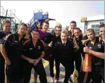  ??  ?? Ten years ago Anthony Masterson and co. managed to meet their idols Jedward en route to playing London in Ruislip.