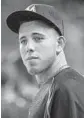  ?? MIKE EHRMANN/GETTY-AFP ?? Plans to rename a street after former Marlins pitcher Jose Fernandez are “indefinite­ly on hold.” The Cuban star died in a boating accident on Sept. 25, 2016.