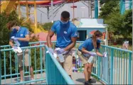  ?? PHOTO PROVIDED ?? Extensive sanitizing and disinfecti­ng takes place at all Six Flags parks.