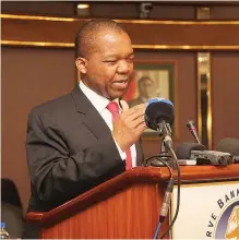  ??  ?? RBZ governor John Mangudya