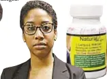 ??  ?? Sainah Theodore is suing Brooklyn health food store that sold “spiked” Natural Lipo X.