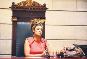  ?? Renan Olaz/CMRJ ?? Vereadora e defensora de direitos humanos Marielle Franco foi assassinad­a em março no Rio