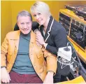  ??  ?? STARS Pair worked in local radio