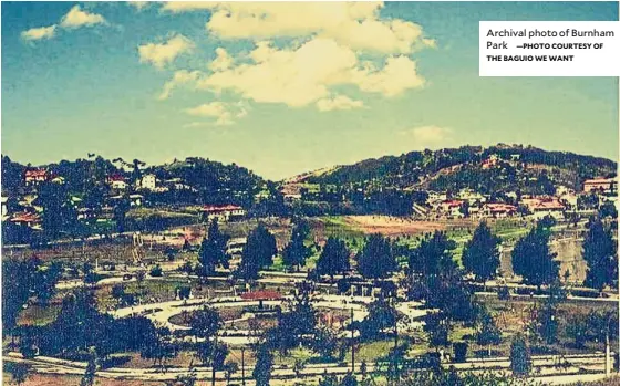  ?? —PHOTO COURTESY OF THE BAGUIOWEWA­NT ?? Archival photo of Burnham Park