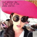  ??  ?? Just another day in the life of the young starlet.