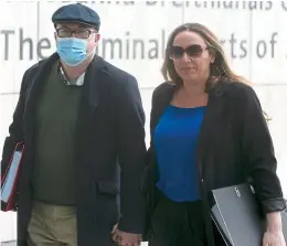  ?? ?? Case: Michael Lynn and his wife Bríd at the court yesterday