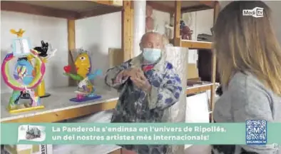  ?? MEDI TV ?? ‘La Panderola’ emitió este pasado jueves un especial del artista castellone­nse Ripollés.