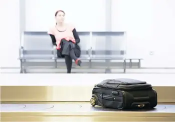  ?? GETTY IMAGES ?? Luggage can sometimes look as road weary as passengers’ in-transit clothing.