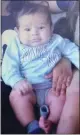  ?? SAN JOSE POLICE DEPARTMENT ?? The 3-month-old Brandon Cuellar was reported to have been taken from his Bay Area home by a stranger.