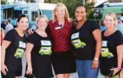  ??  ?? Celebratin­g their Food Truck Friday event were BHGRE Gary Greene’s Esanet Benedict, Jamie Berlin, Sharon Teusink, Tamika Shotwell and Lynne Sanders.