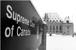  ?? Sean Kilpat rick / The Canadian Pres ?? Stockwell Day says of the Supreme Court: “They’re holding
the hand of the parliament­arian and guiding the pen.”