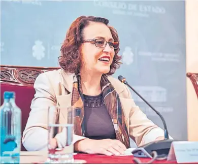  ?? GABRIEL LUENGAS / EP ?? La presidenta del Consejo de Estado, Magdalena Valerio.