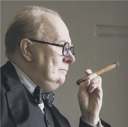  ?? PICTURE: AP ?? 0 Gary Oldman’s appearance was transforme­d to turn him into Winston Churchill for the film Darkest Hour