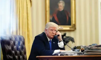  ?? Photograph: Alex Brandon/AP ?? Donald Trump in the Oval Office in 2017.