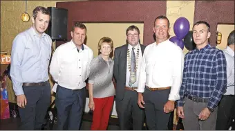  ??  ?? Cllr. Keith Henry, Sean McDonagh ( Old Fair Day Chairman) Cllr Martin Baker ( Chairman Sligo Co Council) Cllr Paul Taylor, and Cllr Dara Mulvey ( Pic; Tom Callanan )