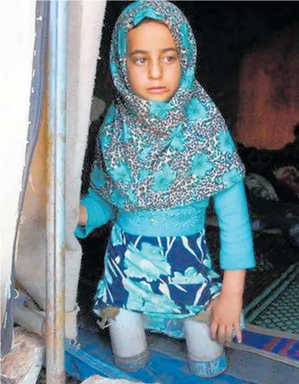  ?? Photo / Syria Charity ?? Maya Merhi’s plight has touched medical profession­als and aid agencies around the world.