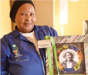 ??  ?? PROUD. Salphy Nkoana has a passion for recycling.
