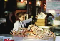  ??  ?? SAN FRANCISCO: Imported Dungeness crabs from the Northwest are shown for sale outside a restaurant at Fisherman’s Wharf.