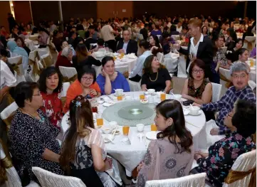  ??  ?? Diners at the ‘Let’s Rebuild St Teresa’ grand dinner. — Photo by Muhammad Rais Sanusi