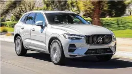  ?? ?? The Volvo XC60 Recharge T8 has been upgraded for 2022 to give it better performanc­e and longer range on pure battery power.