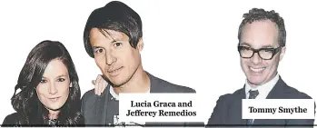  ??  ?? Lucia Graca and Jefferey Remedios