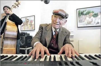  ?? Associated Press ?? CO-FOUNDED NEWPORT JAZZ AND FOLK FESTIVALS George Wein, seen playing at the New Orleans Jazz & Heritage Festival in 2008, “can justifiabl­y claim to have invented, developed and codified the contempora­ry popular music festival,” a music critic wrote.