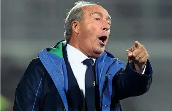  ??  ?? Sollievo Gian Piero Ventura, 69 anni, commissari­o tecnico della Nazionale azzurra dal giugno scorso