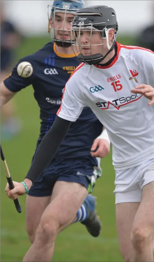  ??  ?? Darren Geoghegan’s haul of 1-6 was crucial to Louth’s first win of the season.