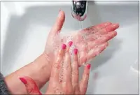  ??  ?? No germs: Wash your hands regularly to stop the spread of germs.