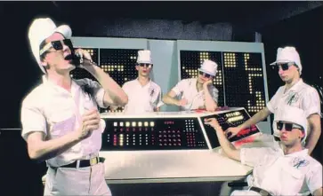  ?? Devo Archives ?? THE QUINTET, in matching outfits, appears in a still from “Duty Now for the Future” promo video, in 1979.