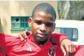  ??  ?? Owethu Mhlongo was sadly left behind when his soccer mates went to Ireland