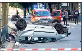  ?? (Photopqr/Ouest France/Jean-Michel Niester) ?? Un banale contrôle de police a mal tourné, hier matin, à Rennes.