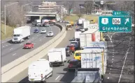  ?? Hearst Connecticu­t Media file photo ?? A United Van Lines truck heads eastbound in the winter of 2017 on Interstate 95 in Stamford.