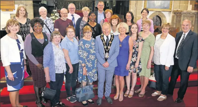  ??  ?? The Nurses Service at St Mary’s Church, Hinckley to mark Nurses Day, an internatio­nally recognised day to celebrate those in the nursing profession and give thanks for the care they give. Picture: Jim Tomlinson