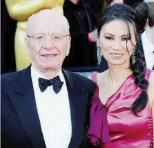  ?? Ansa ?? Vip Wendi Deng (49 anni) e l’ex marito R. Murdoch, 38 anni in più