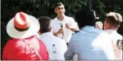  ?? PTI ?? Rishi Sunak speaks at an event in Tunbridge Wells, England, as part of his campaign to be leader of the Conservati­ve Party and the next prime minister, Friday