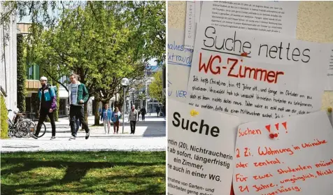  ?? Wyszengrad (Archivbild), Felix Kästle, dpa Fotos: Silvio ?? Für Studierend­e wird die Wohnungssu­che in Augsburg zunehmend zum Problem. Viele haben auch nach dem Semesterst­art noch kein WG-Zimmer.